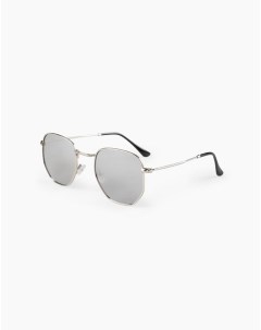 Серебристые солнцезащитные очки женские Gloria jeans