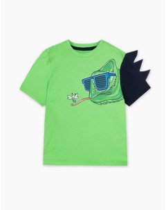 Зеленая футболка с ящерицей для мальчика Gloria jeans