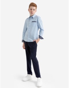 Темно синие школьные брюки Slim для мальчика Gloria jeans