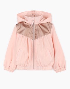 Розовая куртка oversize со вставками для девочки Gloria jeans