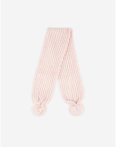 Розовый шарф с помпонами для девочки Gloria jeans