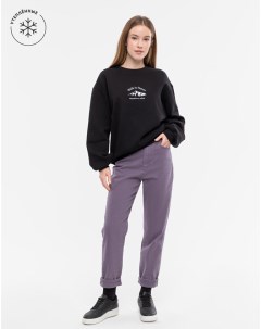 Фиолетовые утепленные джинсы New Mom с высокой талией Gloria jeans