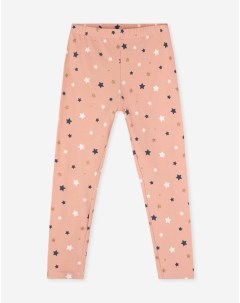 Розовые легинсы со звездочками для девочки Gloria jeans