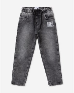 Серые джинсы Slim с нашивкой для мальчика Gloria jeans