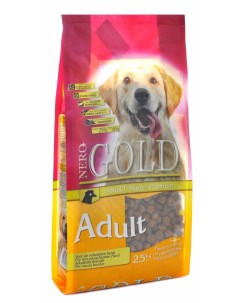 Корм для взрослых собак с курицей и рисом 12 кг Nero gold super premium