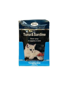 Влажный корм для кошек с тунцом и сардинами 85 г Gina
