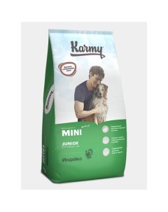 Junior Mini Полнорационный сухой корм для щенков мелких пород в возрасте до 1 года с индейкой 10 кг Karmy