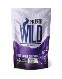 GF FREE RANGE Сухой корм для стерилизованных котят и кошек контроль веса с курицей 500 гр Prime wild