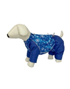 Osso Комбинезон для собак Снежинка синий принт р 35 кобель Одежда для собак
