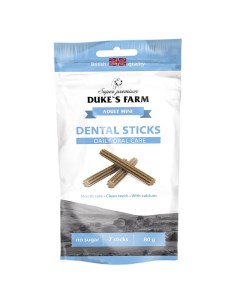 Лакомство для собак Dental sticks adult mini dog breeds для мелких пород 80г Duke's farm
