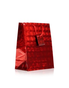 Пакет подарочный Лазер Красный 18 23 10см Урра