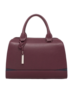 Женская кожаная сумка Emra Burgundy/Dark Blue Lakestone