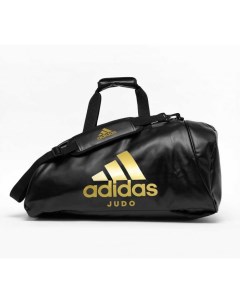 Сумка рюкзак Training 2 in 1 PU Bag Judo M черно золотая Adidas