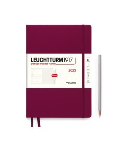 Еженедельник блокнот датированный Leuchtturm1917 Composition 72 листа В5 портвейн