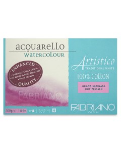 Альбом склейка для акварели Artistico Traditional White Сатин 30x45 см 20л 300 г Fabriano