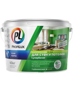 Акриловая воднодисперсионная краска для стен и потолков Profilux
