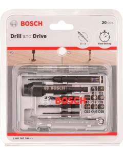 Набор бит Drill Drive 2607002786 20 пред для шуруповертов Bosch
