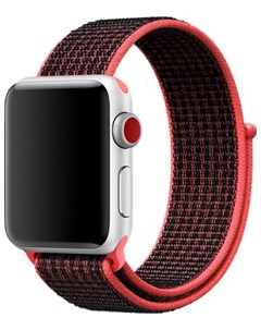 Ремешок для часов для Apple Watch 42 44 mm Черный Красный AWA009BR Eva
