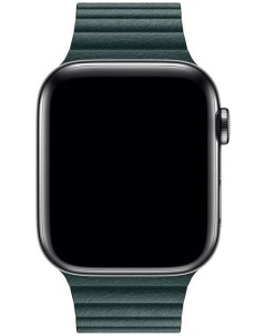 Ремешок кожаный для Apple Watch 38 40mm Темно Зеленый AVA008GR Eva
