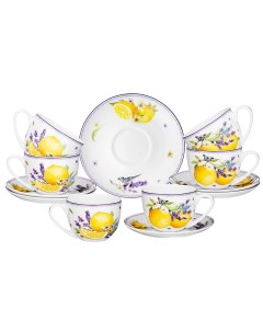 Чайный набор Прованс лимоны 12 предметов Lefard