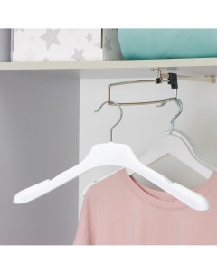 Вешалка плечики для одежды размер 40 42 глянец цвет белый Nobrand