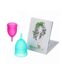 Набор из 2 х менструальных чаш SIMPLY TWO размер M S цвет сирень черника Melissacup