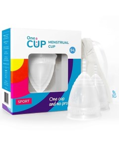 Набор менструальных чаш SPORT прозрачный размеры S и L Onecup