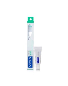 Зубная щётка VITIS Soft souple Зубная паста VITIS 15 мл 1 Dentaid