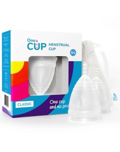 Набор менструальных чаш Classic прозрачный размеры S и L Onecup