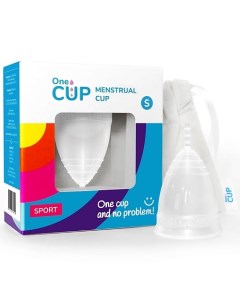 Менструальная чаша SPORT прозрачная размер S Onecup