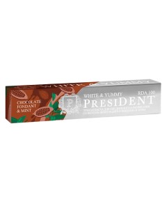 Зубная паста White Yummy Шоколадный фондан с мятой President