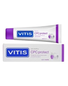 Зубная паста VITIS CPC Protect с цетилпиридиния хлоридом 0 14 и фтором 100 Dentaid