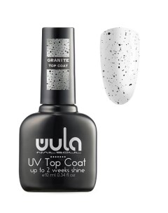 UV Верхнее покрытие с эффектом Granite Top Coat 10мл Wula nailsoul