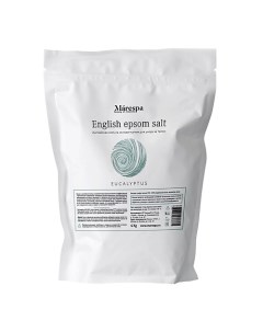 Английская соль для ванн с магнием EPSOM Эпсом с натуральным маслом эвкалипта 4000 Marespa