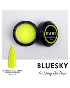 Цветной неоновый полигель Pudding Gel Neon Bluesky