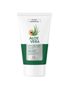Plant Advanced Aloe Vera Гель скраб для лица с абрикосовой косточкой 120 Belkosmex