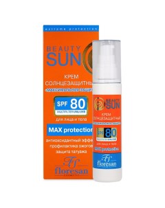 Солнцезащитный крем максимальная защита SPF80 Floresan