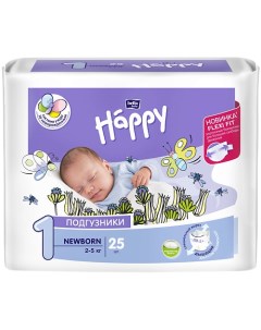 Подгузники для детей Newborn с эластичными боковинками 25 Bella baby happy