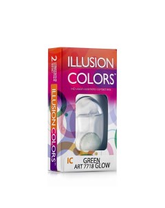 Цветные контактные линзы GLOW GREEN Illusion