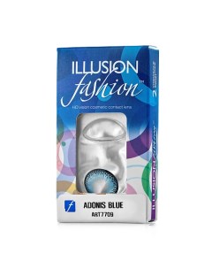 Цветные контактные линзы fashion ADONIS blue Illusion