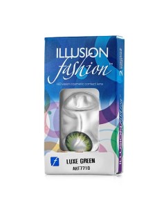 Цветные контактные линзы fashion LUXE green Illusion