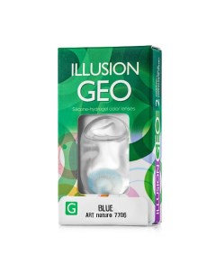 Цветные контактные линзы GEO Nature blue Illusion