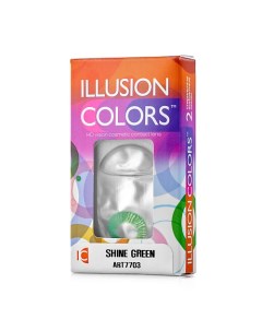 Цветные контактные линзы colors SHINE green Illusion
