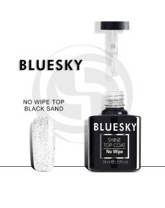 Топ без липкого слоя c черными точками Luxury Silver Black sand 10 Bluesky