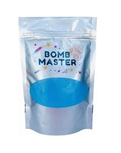 Мерцающая соль для ванны с хайлайтером голубая 1 Bomb master