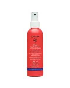 БИ САН СЭЙФ Солнцезащитный свежий тающий ультра легкий спрей для лица и тела SPF50 200 Apivita