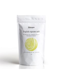 Английская соль для ванн с магнием EPSOM с натуральными маслами лимона и лемонграсса 1000 Marespa