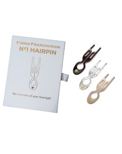 Набор шпилек No1 Hairpin коричневого прозрачного бежевого оттенка 3шт Fiona franchimon