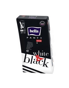 Прокладки ежедневные супертонкие Panty Slim Black White Bella