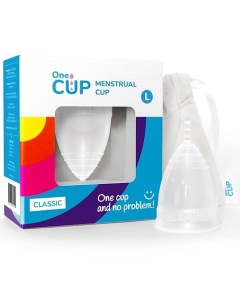 Менструальная чаша Classic прозрачная размер L Onecup